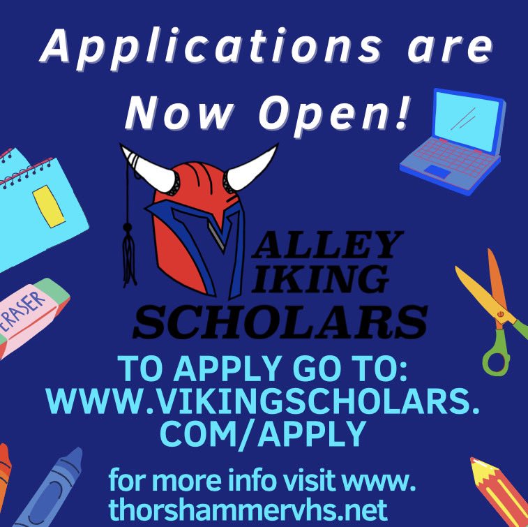 Applications are still open! Join Valley Viking Scholars!