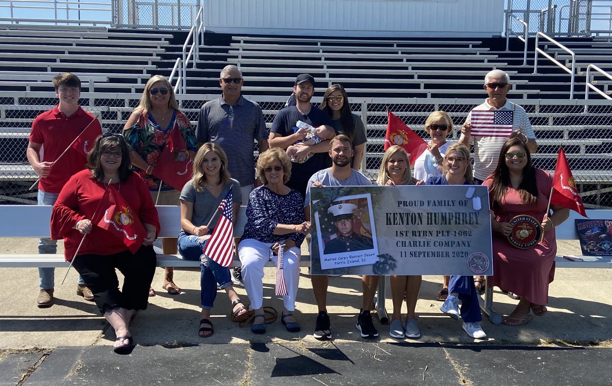 Beckyjhump's tweet photo. PFC Kenton S Humphrey graduates from US Marine Basic Training on Sept 11, 2020. I’m a proud momma! https://t.co/7FNd4ZYroW