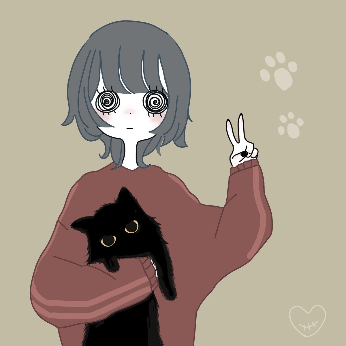 猫 イラスト 女の子のイラストだけで興味を持ってくれる方へ届け 絵描 めいとーそのイラスト 猫 イラスト 女の子のイラストだけで興味を持ってくれる方へ届け 絵描 めいとーそのイラスト
