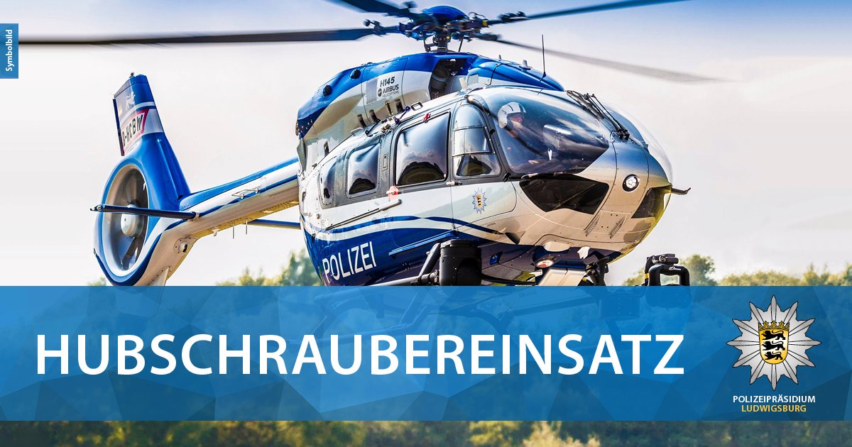 PolizeiLB's tweet photo. unser #Polizeihubschrauber ist zur #Personensuche nach #Graffitisprayer über #Sindelfingen unterwegs https://t.co/pelMfXPqM1