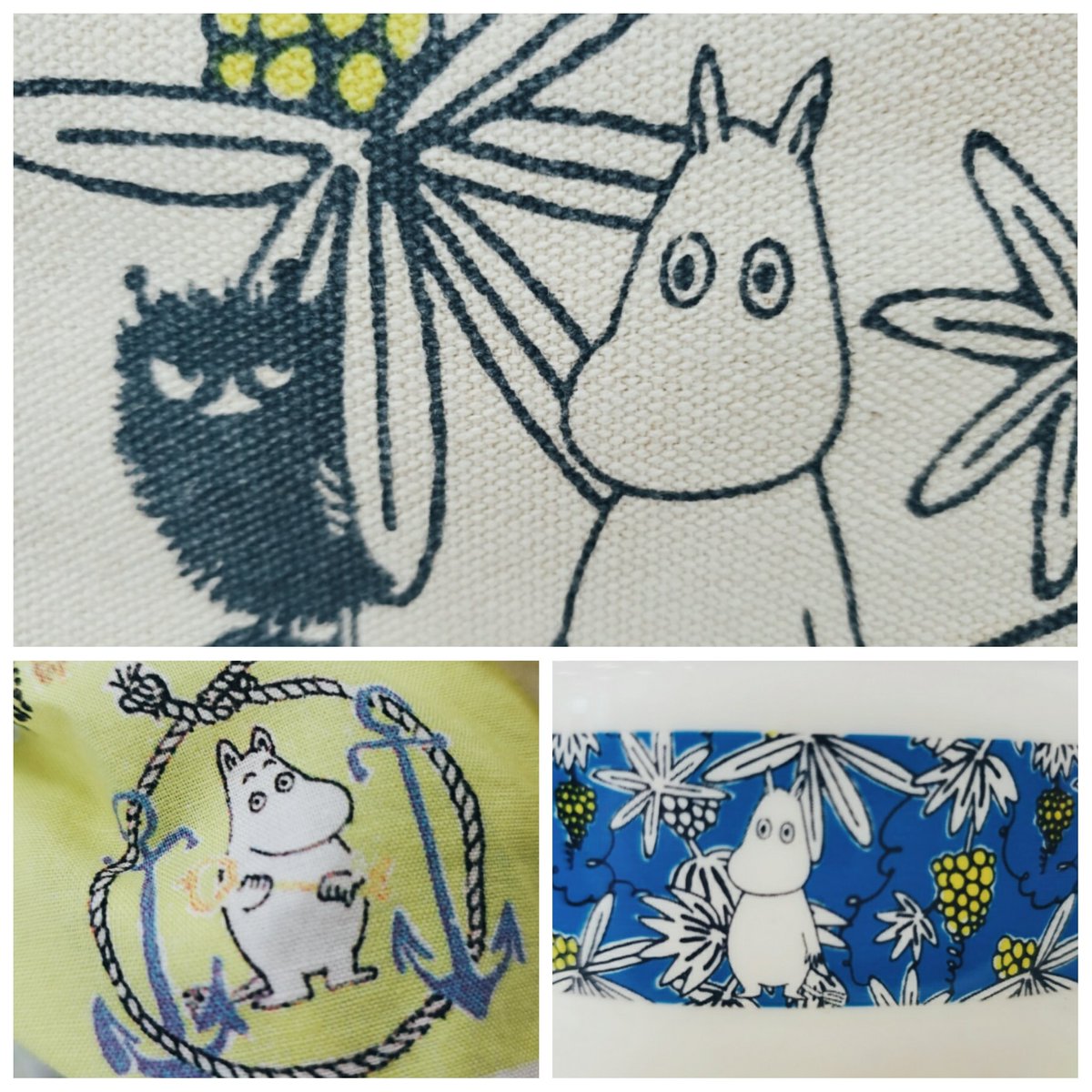 わたしのお弁当セット全部ムーミンなんだけどどのムーミンも虚無でかわいい 
