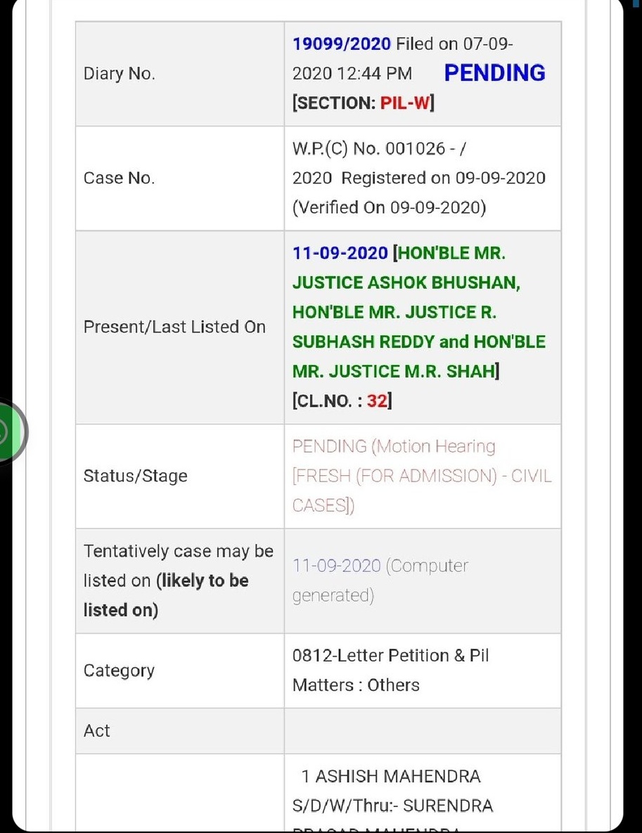 student0P's tweet photo. Another Petition 🤔
By Dr. Ashish Mahendra Sir @DrAsh_Mahendra 🙏🙏

BUT Please Don't Expect Anything As all Previous Plea are Already Dismissed.

KEEP STUDYING 🤟

#DelhiChaloForStudents
#STUDENTS_WAITING_FOR_JUSTICE_MOE https://t.co/gXxxWpRB6E