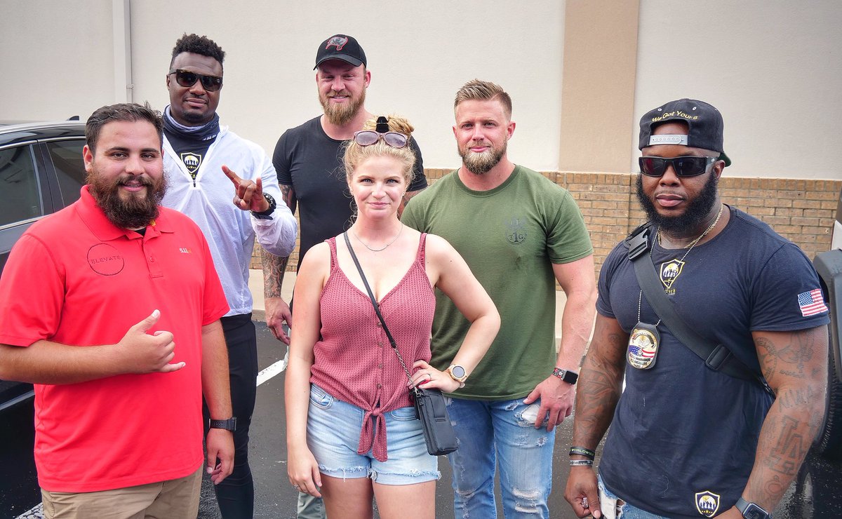 KaitMarieox's tweet photo. FYI my security team is NOT to be messed with. They don't just keep me safe from nasty Democrats, but have worked for Kanye West as well. Thanks so much to the guys for taking no shit from the commies today. https://t.co/ww5uAxPVJv