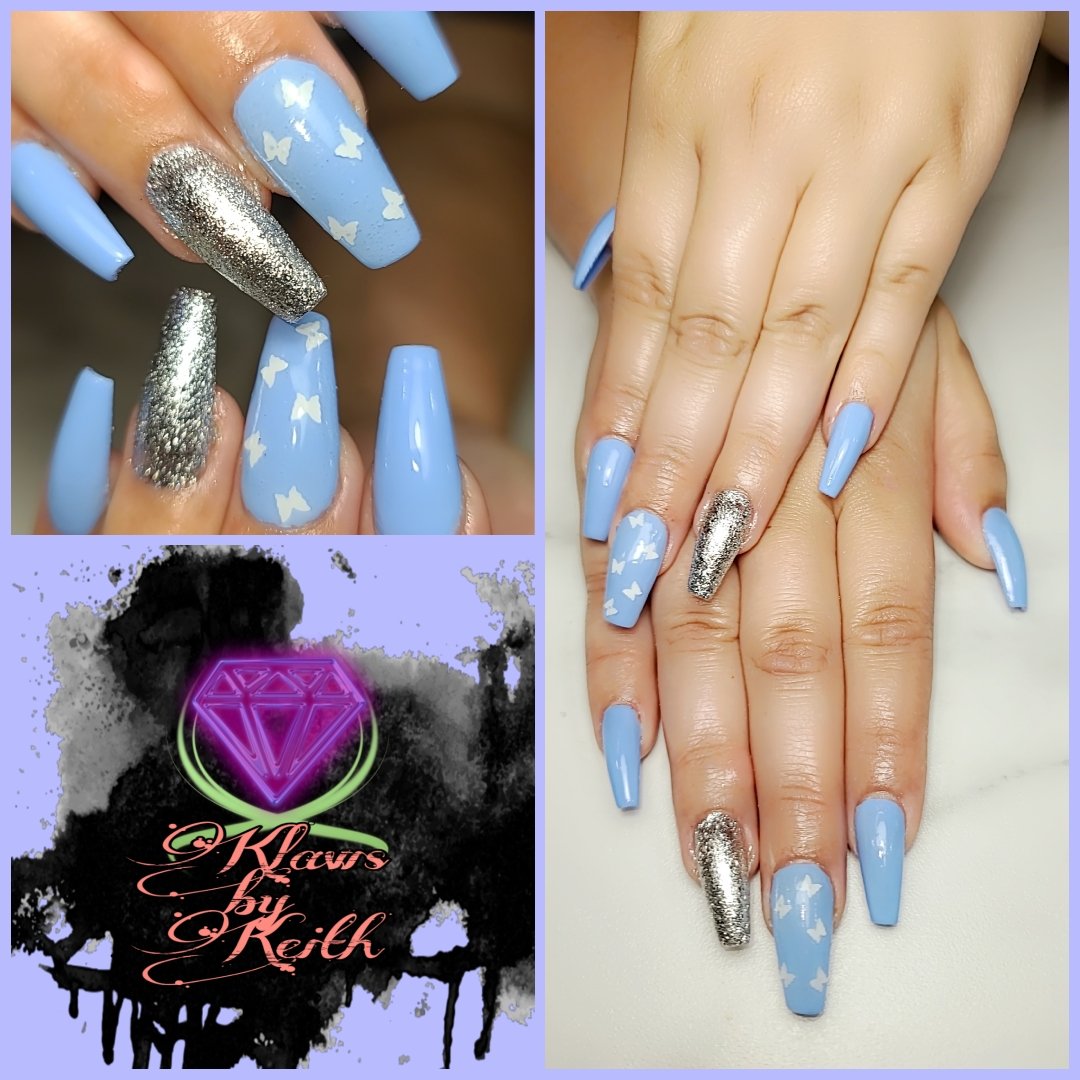 klawsbykeith's tweet photo. In the words sung so gracefully by @MariahCarey "So spread your wings and fly, Butterfly." #nails #floridanails #klawsbykeith #nickysbeautybar https://t.co/qoUiVFp5ea