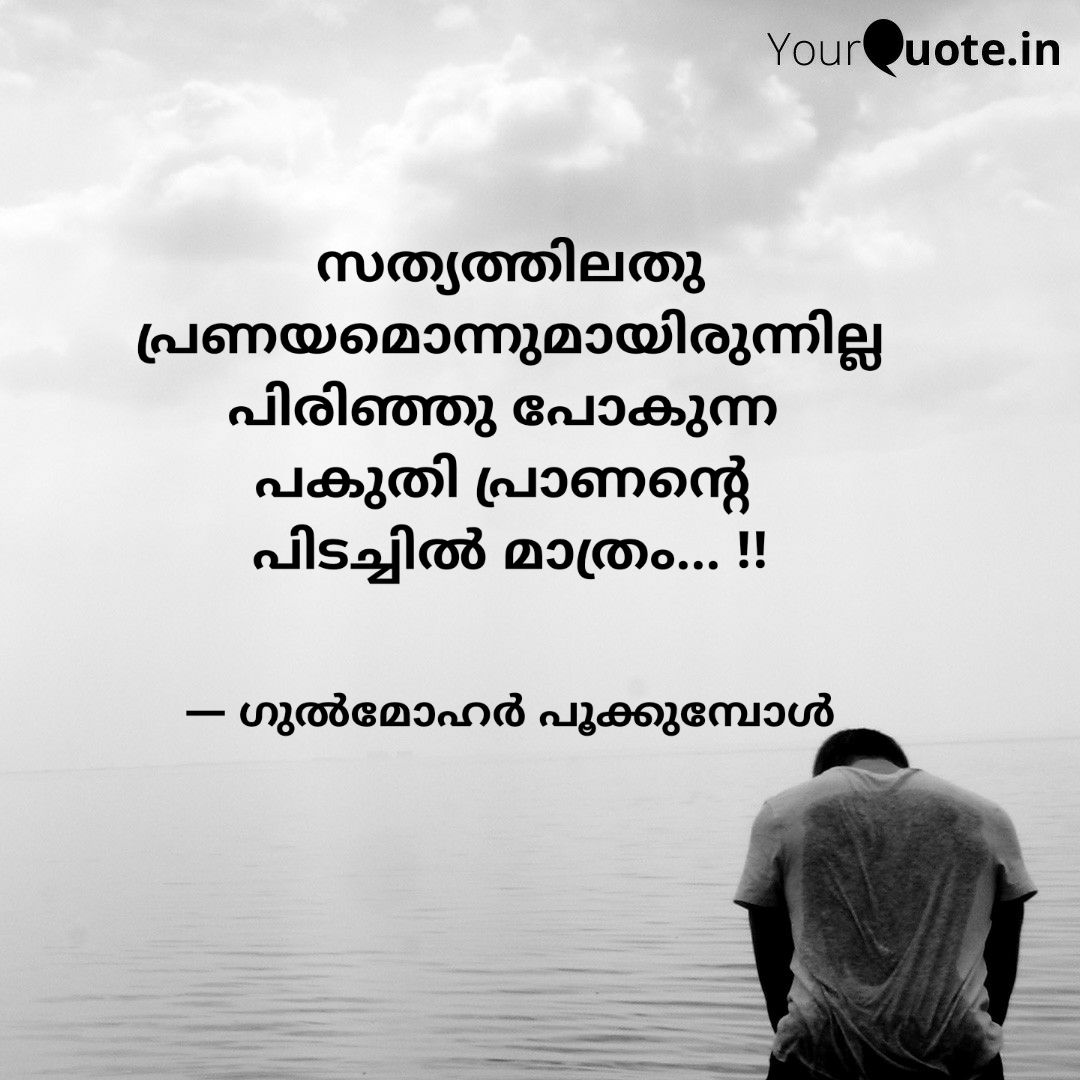 Redgulmohar's tweet photo. സത്യത്തിലതു
പ്രണയമൊന്നുമായിരുന്നില്ല
പിരിഞ്ഞു പോകുന്ന 
പകുതി പ്രാണന്റെ 
പിടച്ചില്‍ മാത്രം... !! https://t.co/vEN4TMJdej