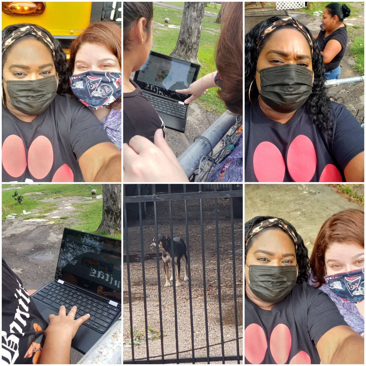 Rain or 🌞 your <a href="/CarrollES_AISD/">Carroll Elementary</a> C.A.R.E.S. Team will help you make it all fine! We didnt have our whole team today, but never fear bc we are always near! We truly believe <a href="/KidsDeserveIt/">Kids Deserve It</a>! @CarrollElemLib <a href="/GriggsLove4ALL/">Tangela</a> 
*The vicious dog tried it, but we were on a mission!