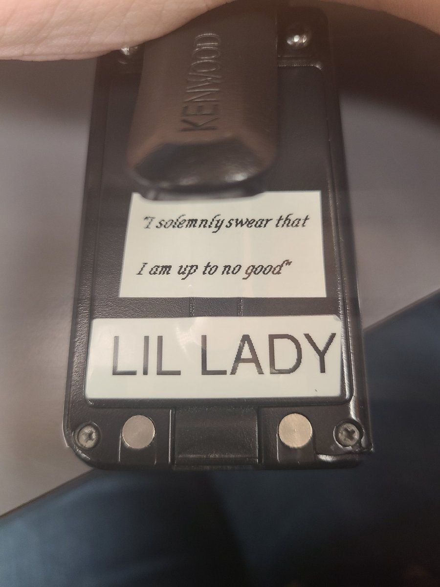 george57_george's tweet photo. When your coworker gives your work radio a little HP love #harrypotter #imanerd #theyknowimanerd #lovethem https://t.co/0sqkF7MwfE