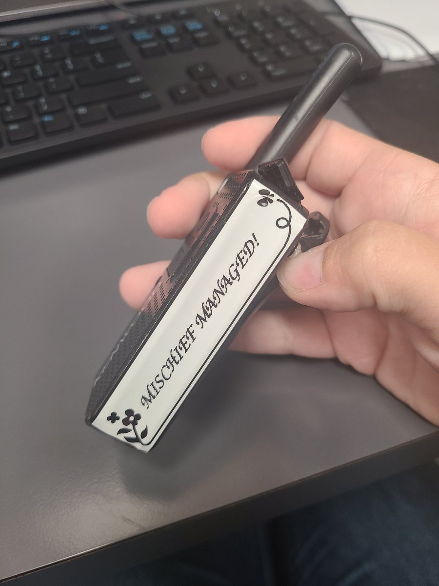 george57_george's tweet photo. When your coworker gives your work radio a little HP love #harrypotter #imanerd #theyknowimanerd #lovethem https://t.co/0sqkF7MwfE