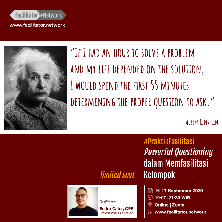 facilitatornet's tweet photo. Selamat siang #FasilitatorIndonesia, yang udah regist #PraktikFasilitasi - Powerful Questioning dalam Memfasilitasi Kelompok jangan lupa ngisi form yang link nya dikirim via wa/email. Link ke Zoom akan diberikan di setelah submit form ini. Yuk, ikutin petunjuk mengikutinya ya:) https://t.co/VXBsDmRqks