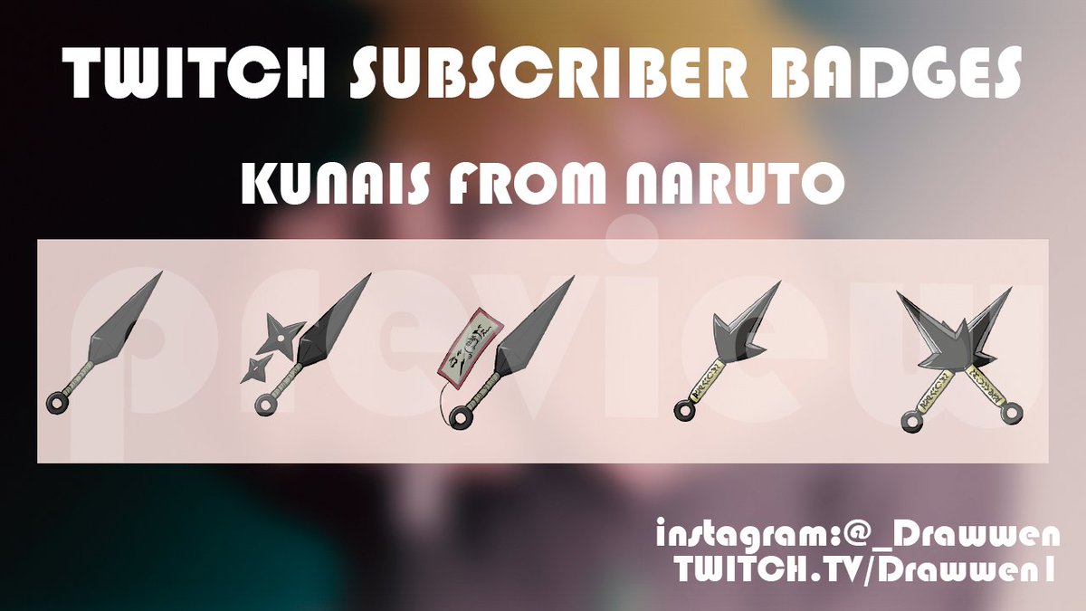 Buy Anime Twitch Badges Online In India  Etsy India