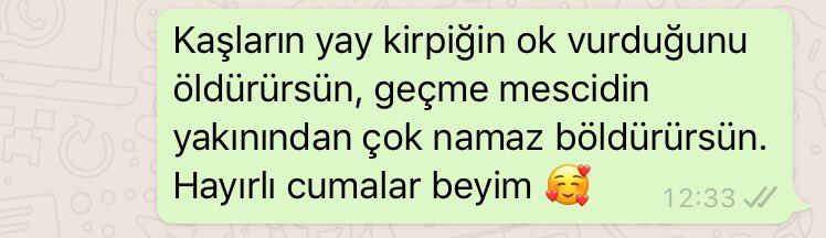 sinemmmmmmc's tweet photo. Hayırlı Cumalar mesajı dediğin 😃 https://t.co/pz2dxQKdUe