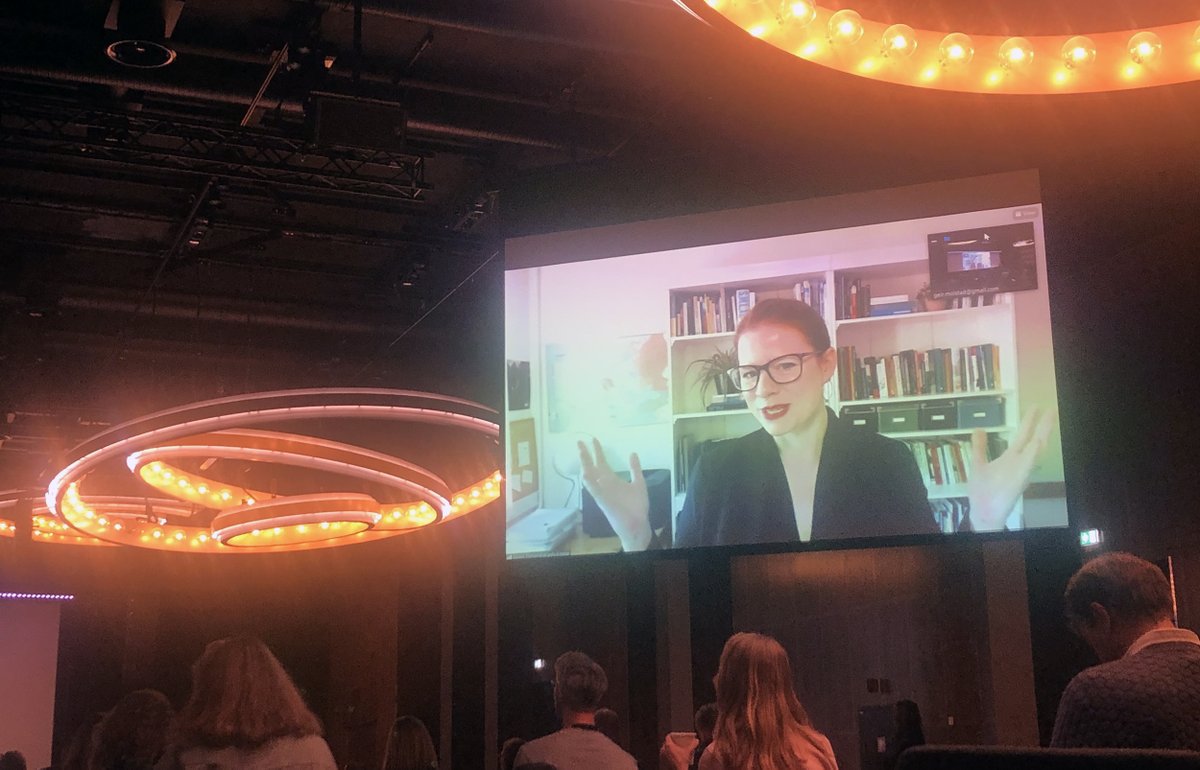 Live from Berlin: Dr. Mary Dellenbaugh-Losse with her talk «From participation to co-producing cities». How can we co-create? #oslourbanarena #urbansolutions