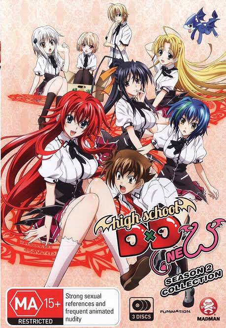 High School Dxd New (7.6/10)The second season adapts the third and fourth volumes of the light novels, with its episodes split between two arcs: The Excalibur of the Moonlit Schoolyard and The Vampire of the Empty Classroom.