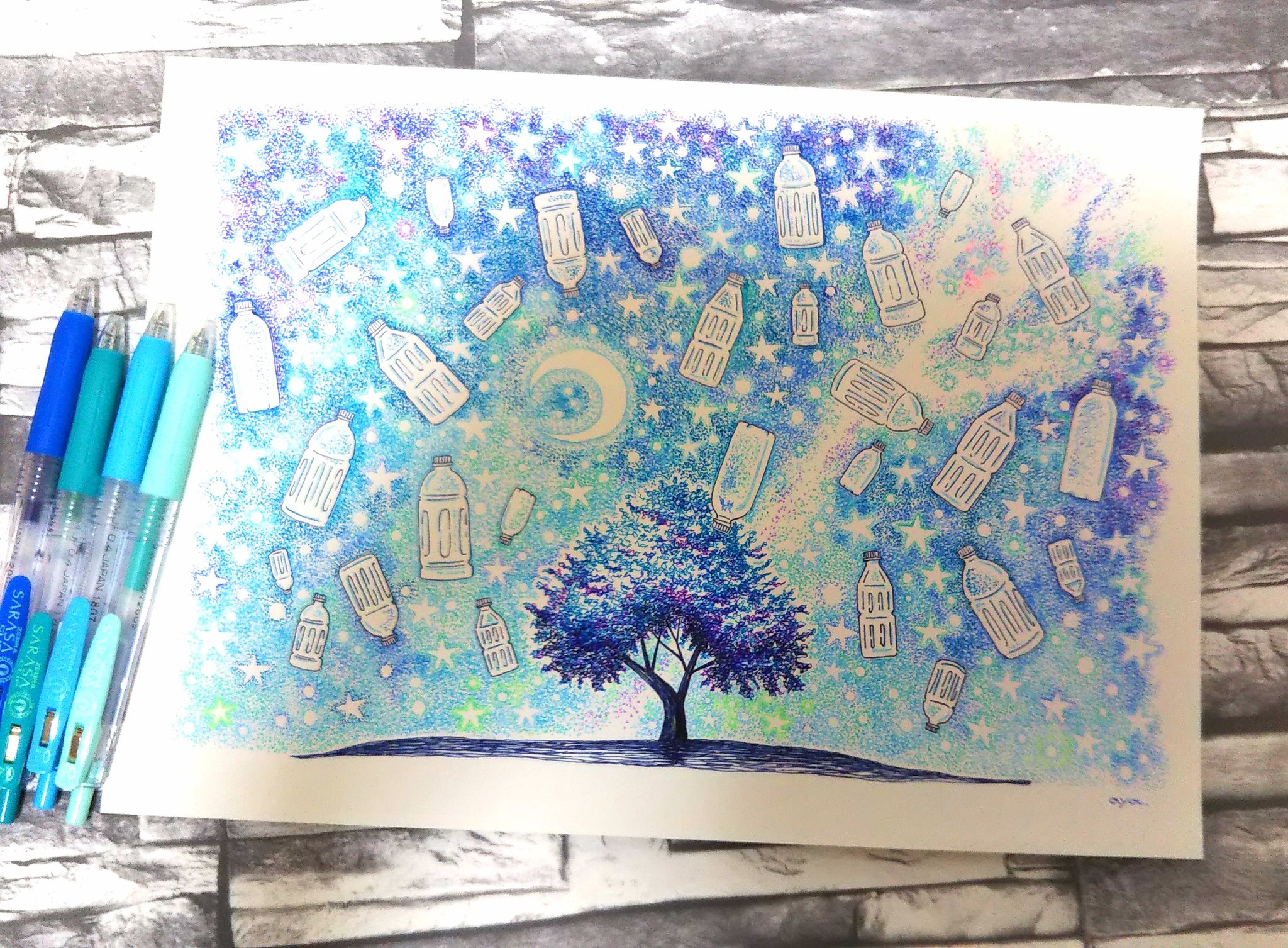 Aya プラゴミ減らしたい カラーボールペンアート ボールペン画 イラスト イラストレーション ボールペンイラスト イラスト好きな人と繋がりたい プラスチック Illustration Art 絵描きさんと繋がりたい Aya プラゴミ減らしたい カラーボールペンアート ボールペン画 イラスト イラストレーション ボールペンイラスト イラスト好きな人と繋がりたい プラスチック Illustration Art 絵描きさんと繋がりたい