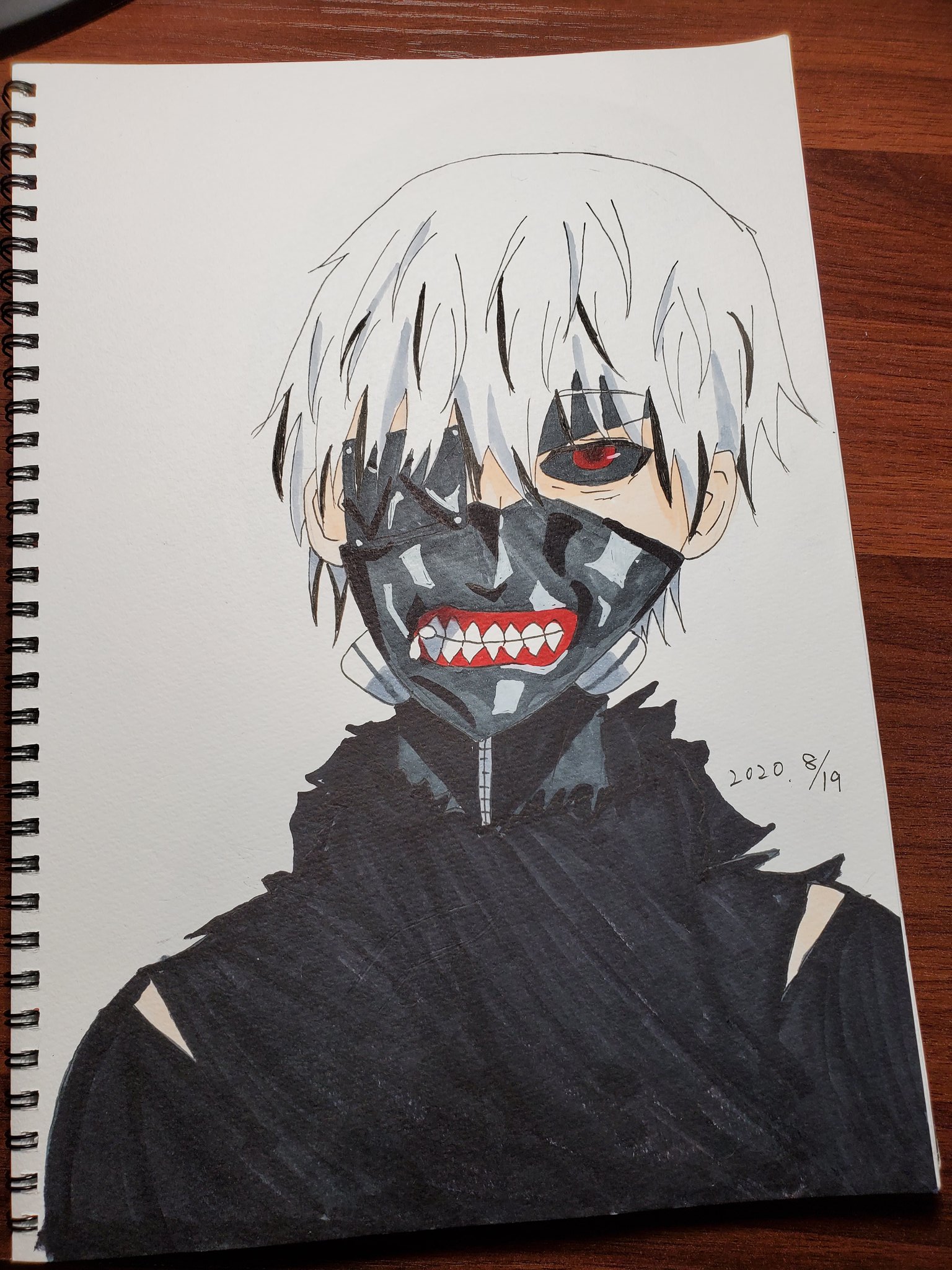 らむ イラスト練習中 金木くん描いた イラスト イラスト練習中 金木 カネキ トーキョーグール 東京喰種 T Co Nb2rklvcdc Twitter