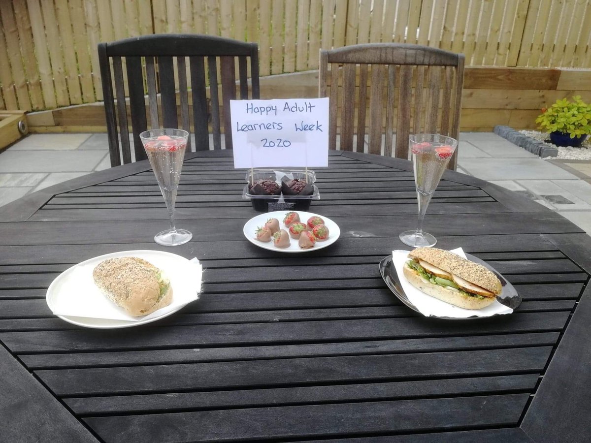 One of our Chair’s. Showing Adult Learning is something worth celebrating. Inviting a fellow adult learner for lunch to mark Adult Learners Week. @SLPLearn @airdrieCLD @edscotcld @InglisLesley236 #AdultLearnersMatter #BecauseofCLD #ALWScot2020