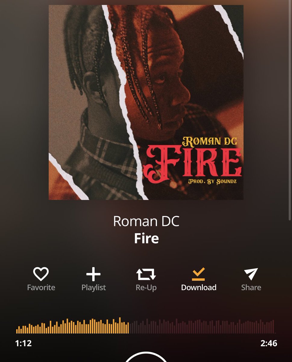 dahtgirl_ajex's tweet photo. Music lovers βFireβ by Roman DC is officially outπ₯
If you play this song with speaker you fit just bring your house downπ
The song is fireπ₯π₯
#FireBYRomanDC
Guys go check it out and download yours
https://t.co/t0zxHGCi7C https://t.co/XWo3W1huy0