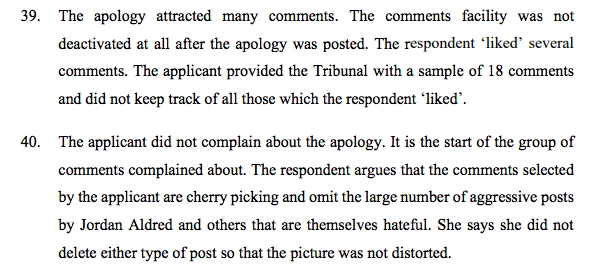 When Beth Rep posted her original apology on FB the debate became heated, after trans rights activists posted. Rep did not participate, but did like some posts.