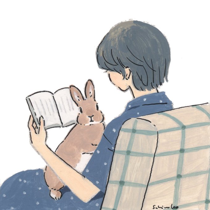 「椅子 読書」のTwitter画像/イラスト(人気順)