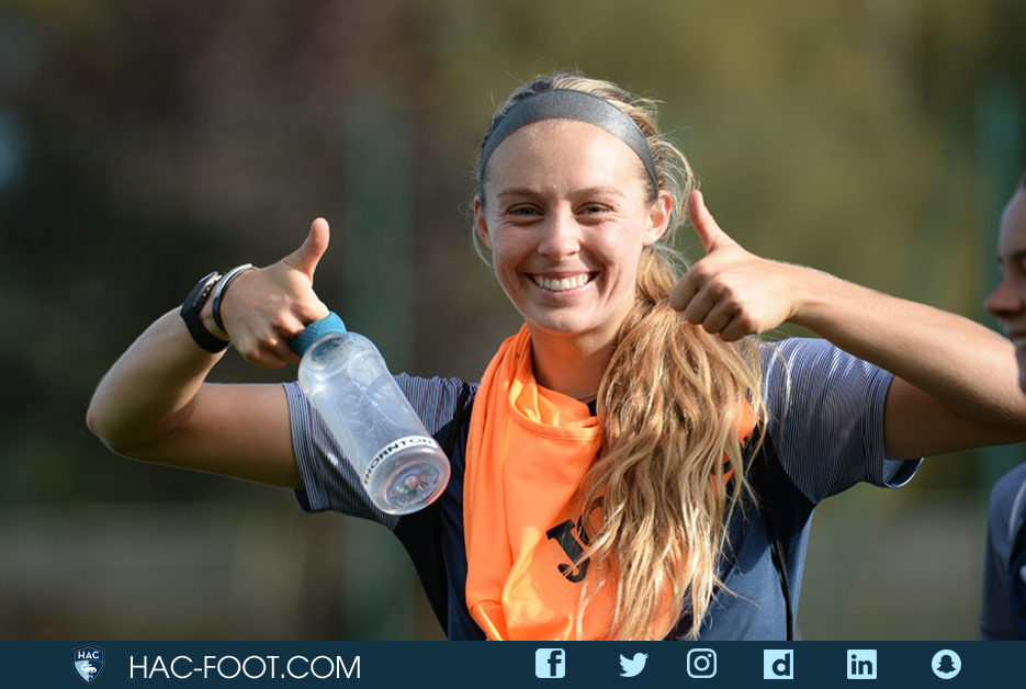 📷 À J-1 du match face à <a href="/FCFleury91/">FC Fleury 91</a> (samedi 14h30 au <a href="/StadeOceane/">Stade Océane 🏟</a>), retour sur les images d'entraînements de la semaine de nos HACwomen ➡️ bit.ly/3hjMEdy