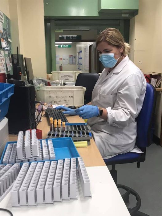 Happy Friday everyone!!! We are extremely busy this morning but I can assure you we are still smiling underneath the masks! #FridayFeeling #nhslife #bloodsciences #monitormyhealth