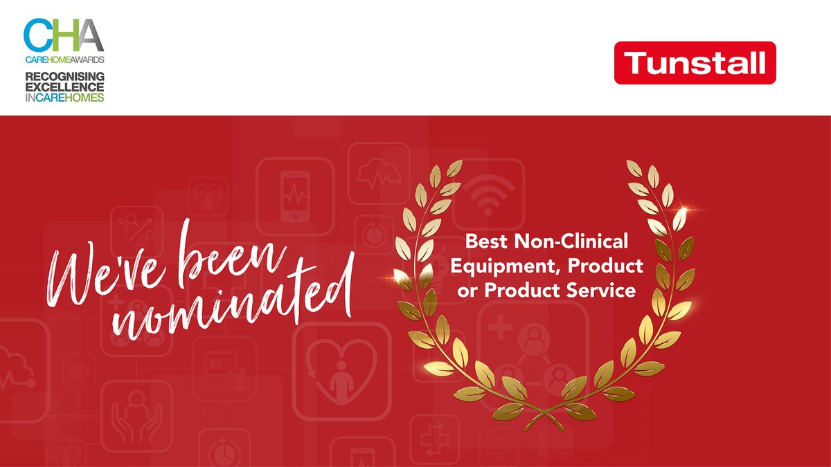 TunstallHealth's tweet photo. Looking forward to the @CareHomeAwards virtual ceremony this afternoon! Nominated for Best Non-Clinical Equipment, Product or Product Service for Carecom
➡️https://t.co/WzAaxBi1r5
Wish us luck! 🤞🏆 
#carehomes #telecare #carecom #digitaltechnology #awards #carehomeawards https://t.co/fQukl7JPip
