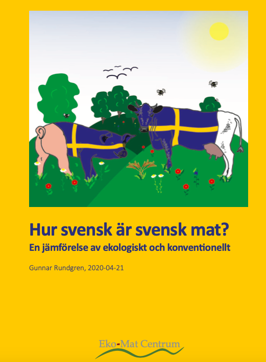 How Swedish is Swedish?
Sweden is largely dependent on imports of food but what about our domestic production? The report will be presented on Tuesday 15 September at 11 am: ekomatcentrum.se/senaste-nyhete…
Find the report in our webshop: shop.moreganic.nu/collections/sw…  #ekomatcentrum