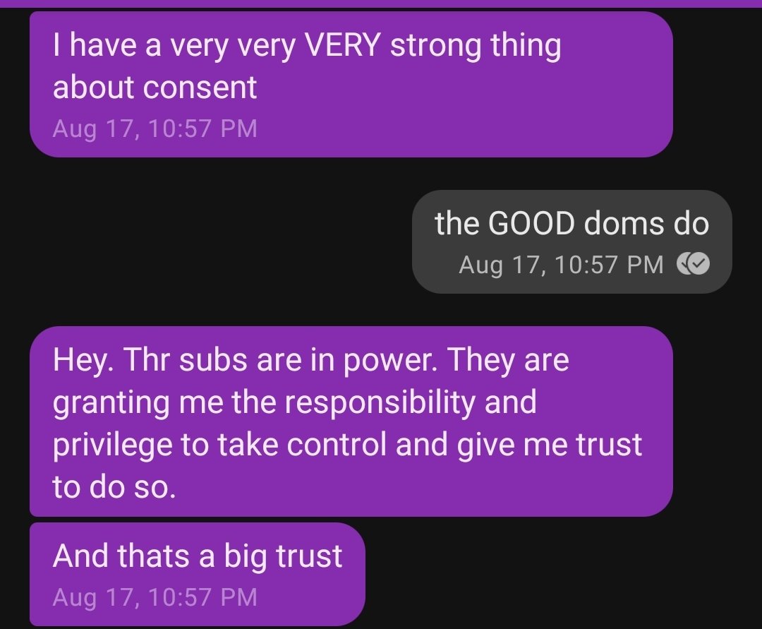 The first rule of kink/bdsm is AFFIRMATIVE CONSENT. Real kinksters only want to play with consenting peers.Affirmative consent means a very clear "YES." Yes means yes. No means no. Maybe means no. Indecision and uncertainty mean no. A lack of response means no.