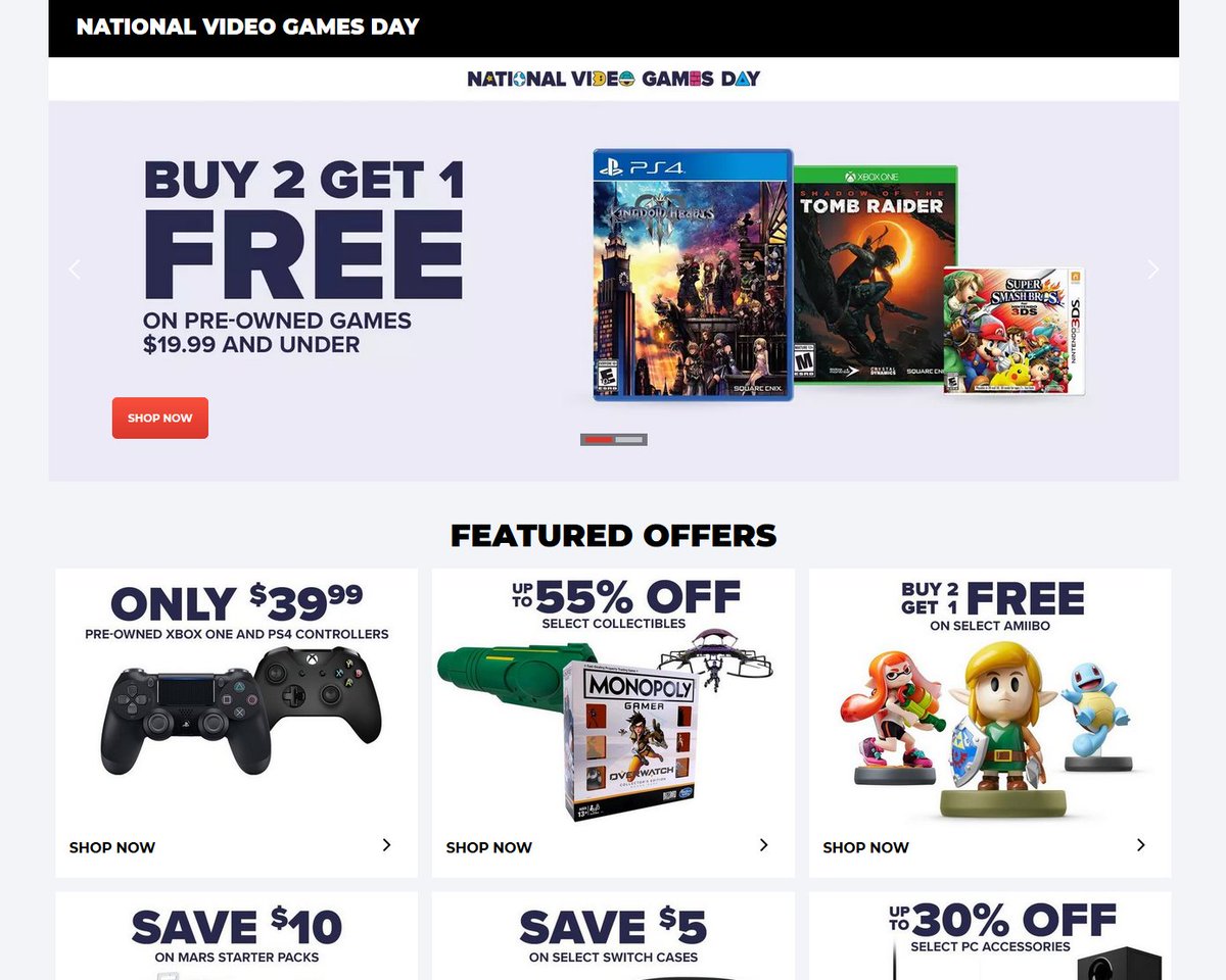 gamestop national video game day