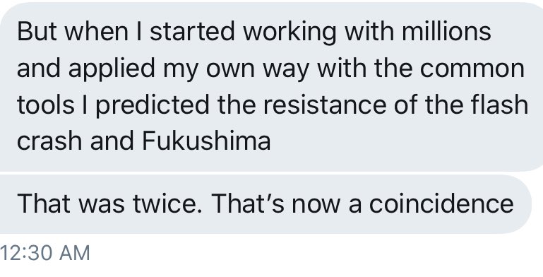 “We all know the market is rigged. I proved it. This is the code or linguistics that make the market fully readable while saying that predictions are impossible. It is intelligently designed not fractal & random.”