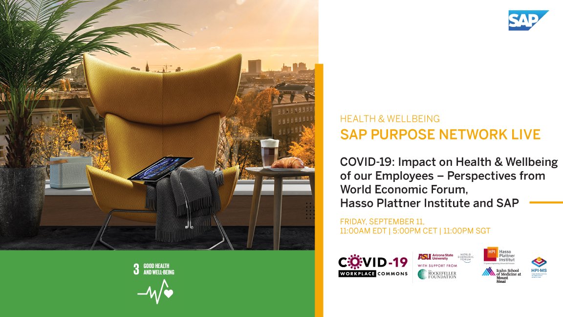 VarshneyAnita's tweet image. Join me tonight, looking forward to our amazing speakers, on our #SAPPurposeNetwork Live, to discuss importance of #employee #wellbeing, #safety and ensuring our #workforce is able to deliver in these tough #covid times

us02web.zoom.us/webinar/regist…

#BuildBackBetter #workers #health