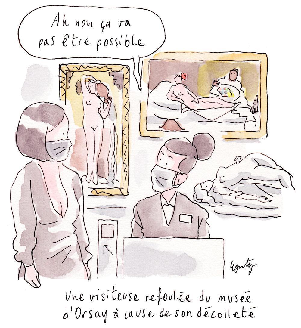 Telerama's tweet image. Le dessin du jour, par @JulienCouty