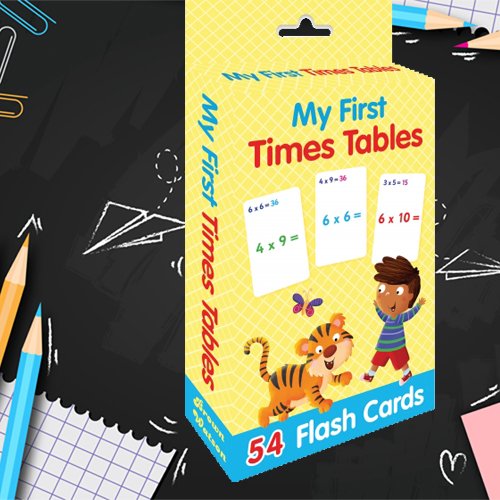 54 brightly illustrated flashcards, perfect for helping your child learn their first times tables.

Colourful and engaging, these flash cards make it easy as key sounds are highlighted.

bit.ly/GeckoFTT

#educational #flashcards #flashcardsforkids