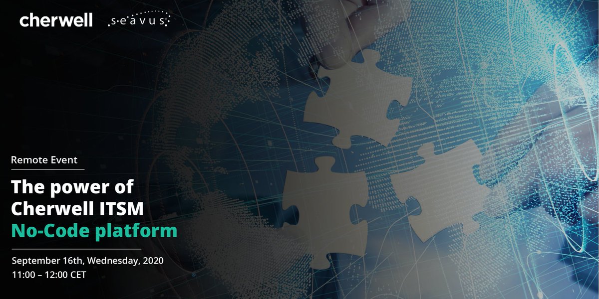 MariaBWing's tweet photo. Join us Wednesday, September 16 to go over the power of @Cherwell #ITSM with our partner, Seavus. Register now! https://t.co/Qc9RwIkb6X https://t.co/ysvkGYnYGM
