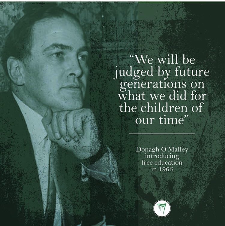 10th Sept 1966 Donogh O’ Malley announced free Post Primary Ed. In our area not one of our large secondary schools has an ASD special class &amp; there are only 14 ASD class places (full) for 6,500 primary pupils. His words ring true &amp; our children are being failed by the state.