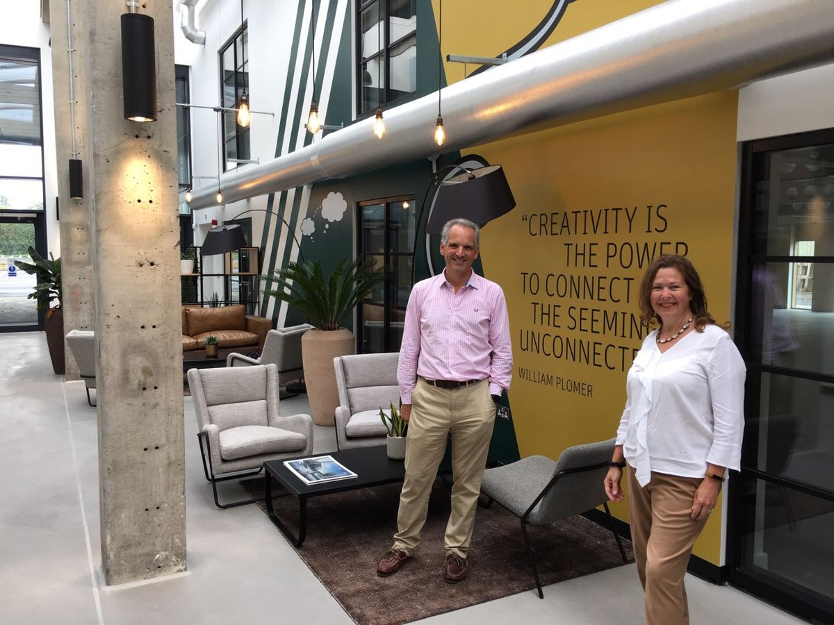 HowardGroupUK's tweet photo. Howard Group's Chief Executive Nicholas Bewes and Non Executive Director @SianSteele enjoyed a tour of #TheWorks last week. It coincided with the news that another new occupier has signed up for space in this amazing workspace at #UnityCampus: https://t.co/zopkZgXSiZ https://t.co/RGO7DGcjdZ