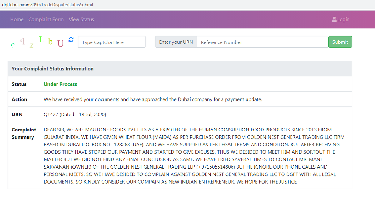 Magtone_Foods's tweet photo. hello sir we had apply trade despute claim since 18 jul but process is still under process, we are hoping to do it fast as our gov. and hope for justice.
Mo: +91 7878789478 , +91 9662777366
@dgftindia @CMOGuj @PMOIndia @narendramodi https://t.co/ofHoAfI0Ho