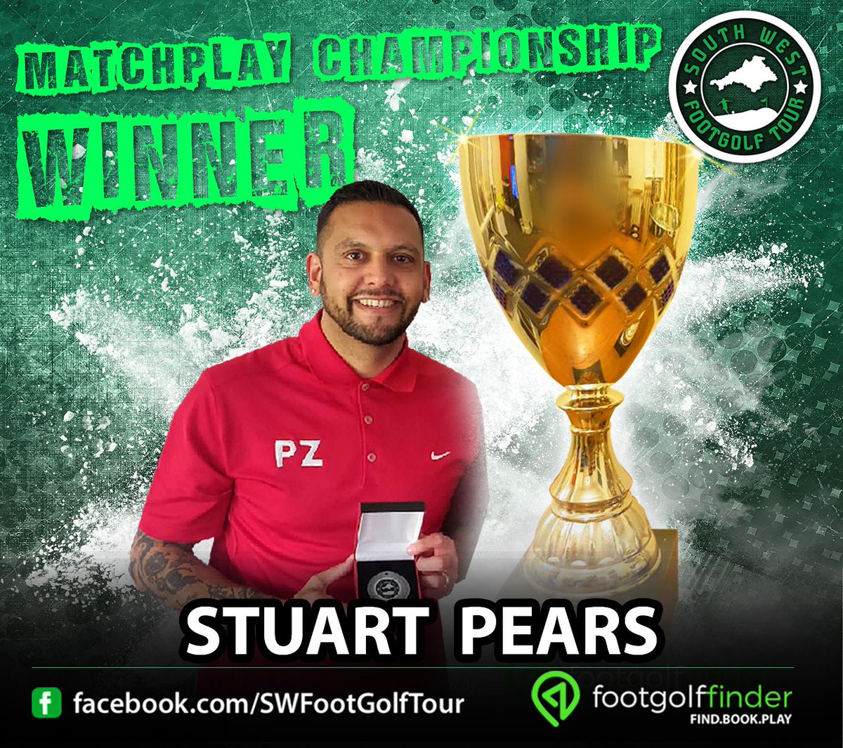 SWFootGolfTour's tweet image. Our Matchplay Cup final takes place this evening between Stuart Pears and Chris Lewis!

Introducing first...Stuart Pears!

SW FootGolf Tour 2019 Ranking: 4th
Total Tour Wins: 1
Honours: Matchplay Championship Winner (2019), Players Player of the Season (2019)
Seasons Played: 4