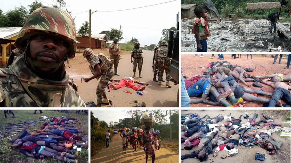 The colonizing France and La République  du Cameroun  killing  #Ambazonians  to colonize them <a href="/irishmissionun/">Ireland at UN</a> <a href="/USAmbUN/">Ambassador Mike Waltz</a> <a href="/USCongress/">USCongress</a> <a href="/UN/">United Nations</a> must  liberate Ambazonia. Uncompleted decolonization is the cause <a href="/FoxNews/">Fox News</a> <a href="/euronews/">euronews</a> <a href="/RussiaUN/">Russia at the United Nations</a> <a href="/GermanyUN/">Germany in the United Nations</a> France is cruel #independence now <a href="/ABC/">ABC News</a>