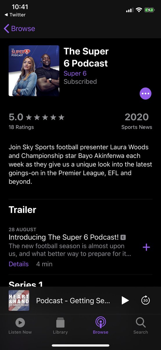 Looking forward to@listening. #Super6Podcast