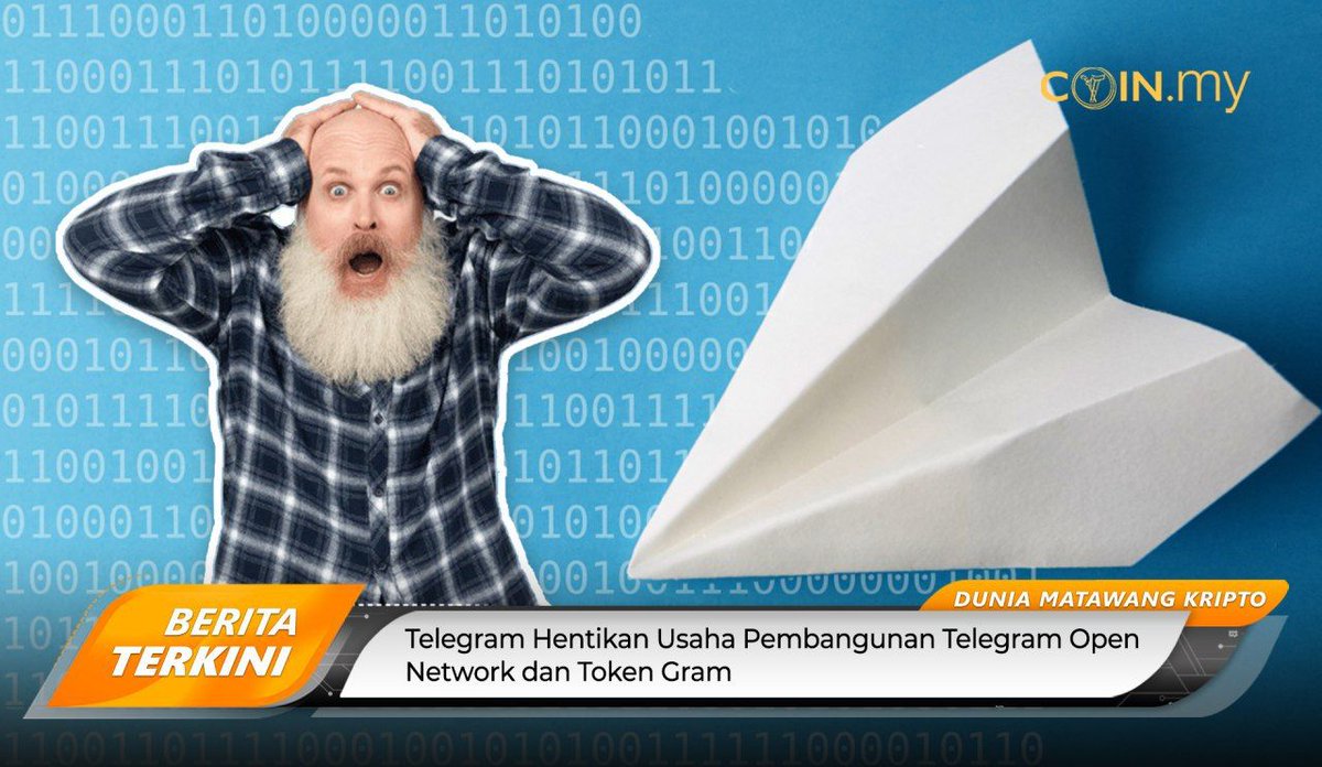 Berita hari ini: Telegram hentikan usaha pembangunan Telegram Open Network dan Token Gram

buff.ly/3hnul7g

#coindotmy #ilmukripto #duniakripto #bitcoin #bitcoinmalaysia #blockchain #eth #btc #blockchainmalaysia #fintech #ripple #ethereum #cashless #xrp #cryptoeducation