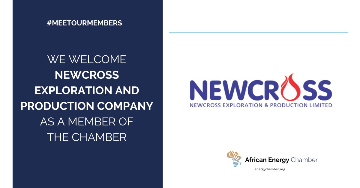 energy_african's tweet photo. #MeetOurMembers: @NewcrossEP Exploration and Production Limited are now proud members of the #Chamber! NewcrossEP is an independent domestic oil and gas exploration and production company. Learn more: https://t.co/vwBQOQ1aQi
#AECMembers
#AECMemberships https://t.co/bW3M6rgHJy