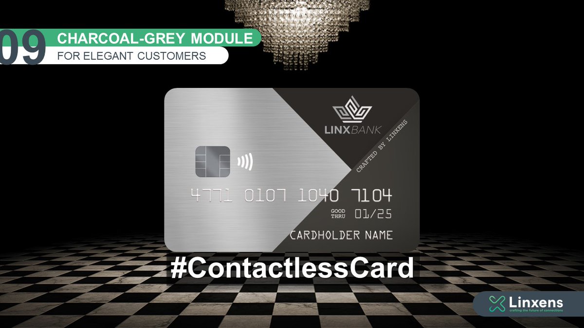 Linxens's tweet image. 💳 A #ContactlessCard can also have a #CharcoalGrey module. #Banks can offer even more card #customization options for elegant and premium customers. 
#FinancialServices #FinTech #Contactless #Payments bit.ly/34F4GSV