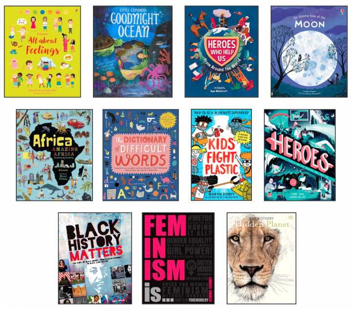 CollegiateLibs's tweet photo. After a long week, what could be better than surrounding yourself with some lovely books? This is the @uksla shortlist for their 10th Information Book Award - interesting and beautiful! #IBA2020 #ReadingforPleasure https://t.co/Ztboz6u7yB