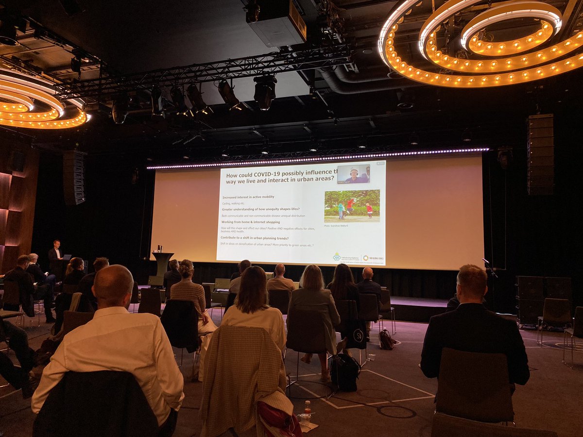 Interesting talk by Sweden’s Anders Tegnell on the topic of how pandemic will change cities. Increased access to green areas, increased online shopping, how will this impact urban planning trends? #oslourbanarena