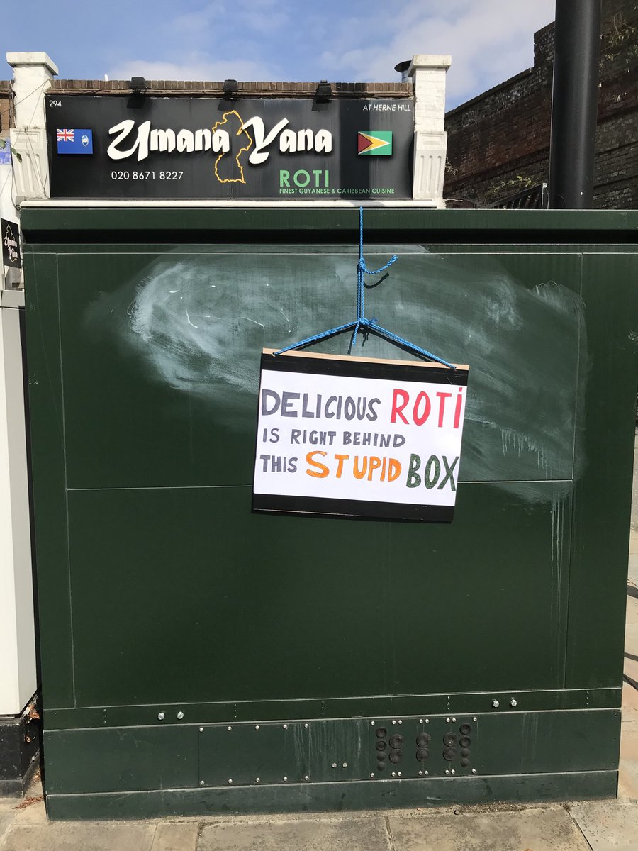 Please join me in thanking this kind, caring person in going to all this trouble in not only creating the sign but also devising a way to hang the sign on the telephone boxes that blocks my shop from Potiental customers.
Thank you Mark, hope you will stop in one day soon 👍