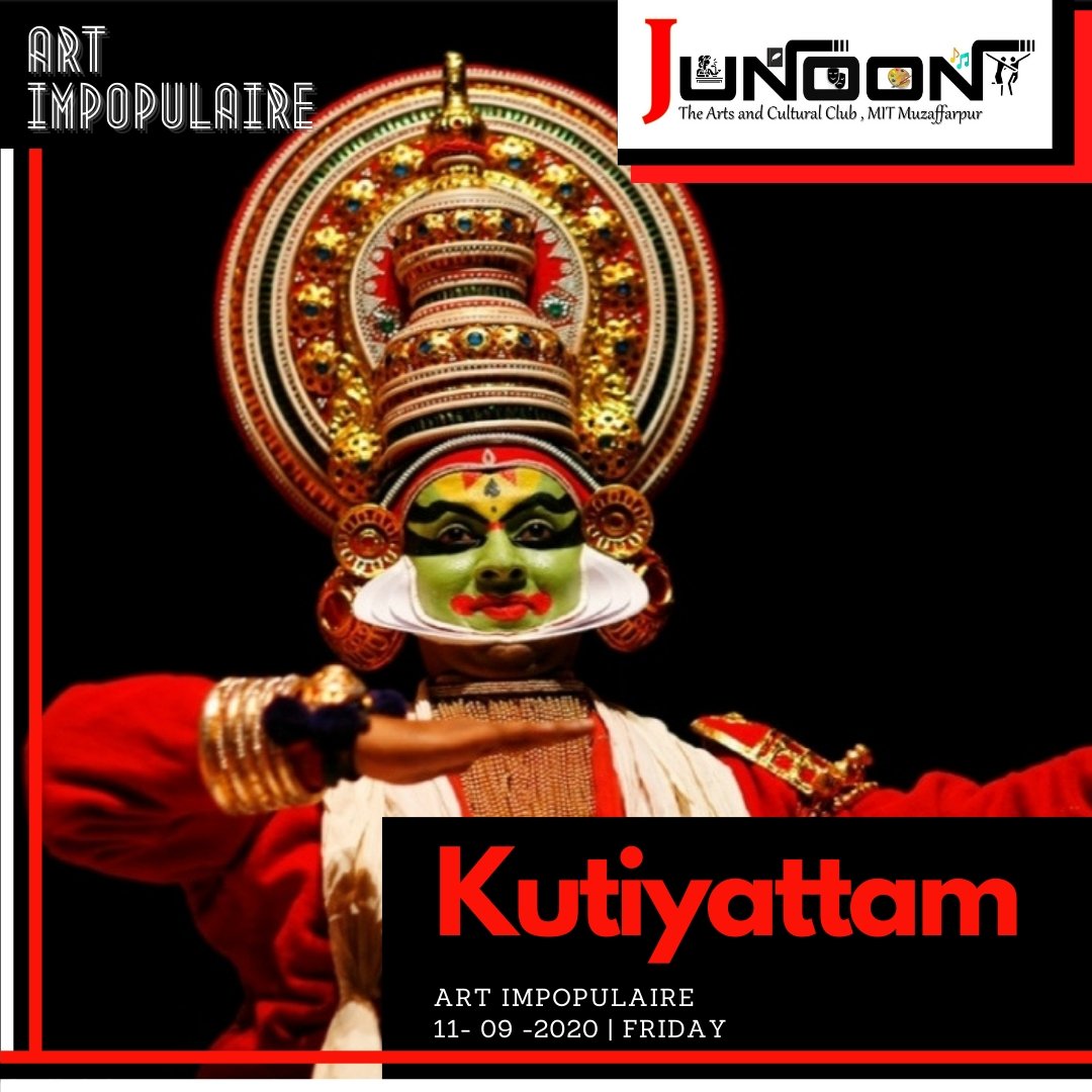 junoonmit's tweet photo. Junoon: The Arts and Cultural Club at MIT Muzaffarpur recollects the intense dramatic important of #kootiyattam  and wants reader to help revive this great art form. #art_impopulaire #junoon_mit #mit_muzaffarpur
👇👇 https://t.co/yI5eJ5Y81a