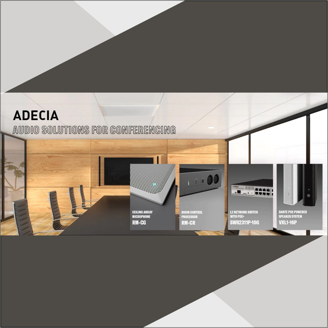 Yamaha recently announced ADECIA Audio Solution. Flexible Audio Intelligence for The Collaboration and Conferencing of Today and Tomorrow.
For full article click the link below:
av-icnx.com/magazine/AV-Te…
#AVSolution #AudioIntelligence #Audiovisual #yamaha #conferencing