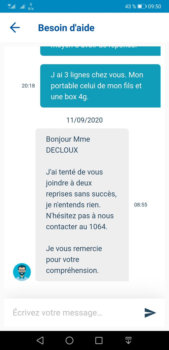 soiny1's tweet photo. #BouyguesTelecom
Petit tour demain en boutique chez la concurrence après 3 semaines de dialogue de sourds avec votre service commercial. Promesse de rappel non tenu. Reexplication de la demande à chaque appel. Épuisant.. Dommage j ai 3 lignes chez vous.. https://t.co/YnHWvDEEQq