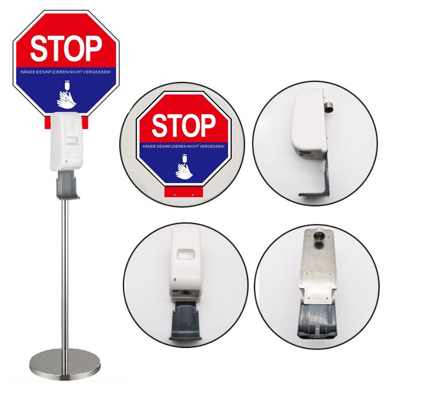 TalkskyGmbH's tweet photo. Offer your customers, employees and yourself a hygienic environment.
The disinfectant dispenser can be set up anywhere thanks to its stable base.
Due to its large capacity, it is always ready for use even for a long period of time. https://t.co/SJzvhIgd0o